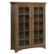 Glass Door Mission Bookcase