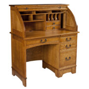 Single Pedestal Noble Mission Rolltop Desk