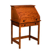 30" Post Mission Rolltop Writing Desk - Image 2
