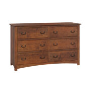 Shaker 6 Drawer Dresser