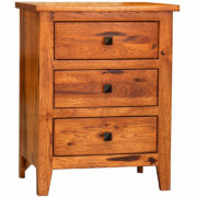 Ridgecrest Flush Mission 3 Drawer Nightstand
