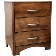 Zephyr 3 Drawer Nightstand