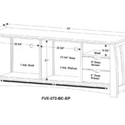 Boulder Creek Media Stand - 72"W - Image 2