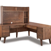 Marina L Desk & Hutch